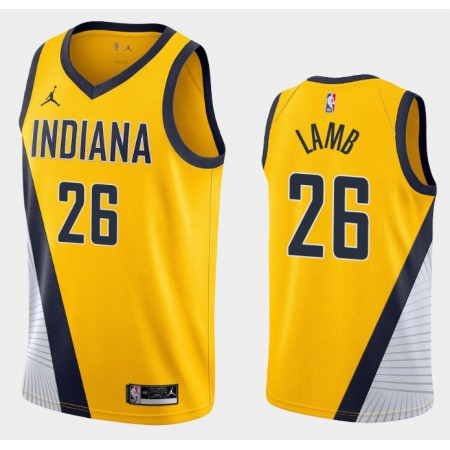 Herren NBA Indiana Pacers Trikot Jeremy Lamb 26 Jordan Brand 2020-2021 Statement Edition Swingman